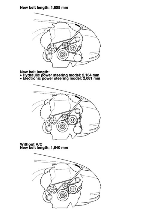 Honda Civic 2002 Serpentine Belt Diagram Civic Routing Serpe