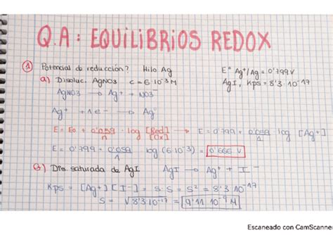 Ejercicios Resueltos EQUILIBRIOS REDOX Quimica Analitica Pdf