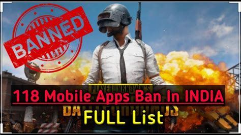 Pubg Banned In India Apps Ban In India Full List Youtube