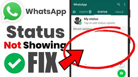 How To Fix Whatsapp Status Not Showing Problem Solved Whatsapp Status