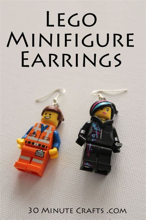 MAKE LEGO EARRINGS Lego Earrings Diy Lego Earrings Lego Jewelry