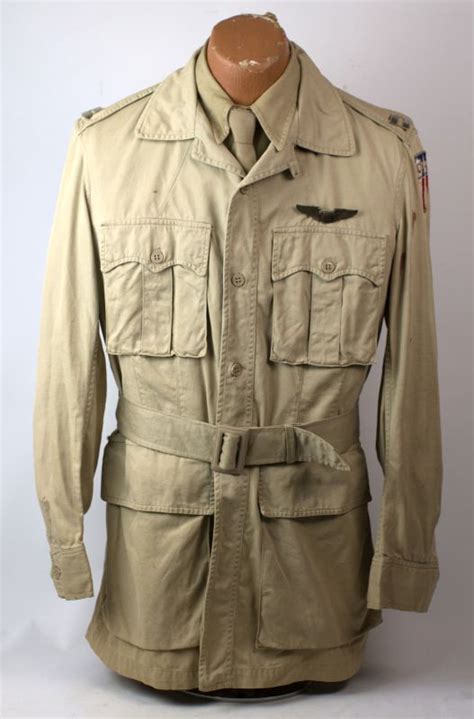 35 Wwii Us Army Cbi Summer Tan Pilot Uniform
