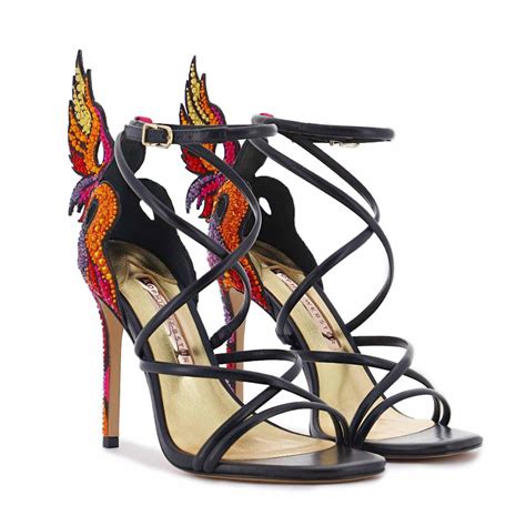 Phoenix Sandal Black Multi Crystal Sophia Webster Artofit