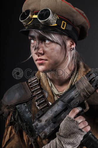 Post Apocalypse Women Studio Shooting Stock Photo 2115351 Crushpixel