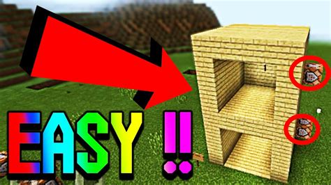 How To Make An Elevator Using Just Command Blocks In Mcpe Minecraft Pe 27 Youtube