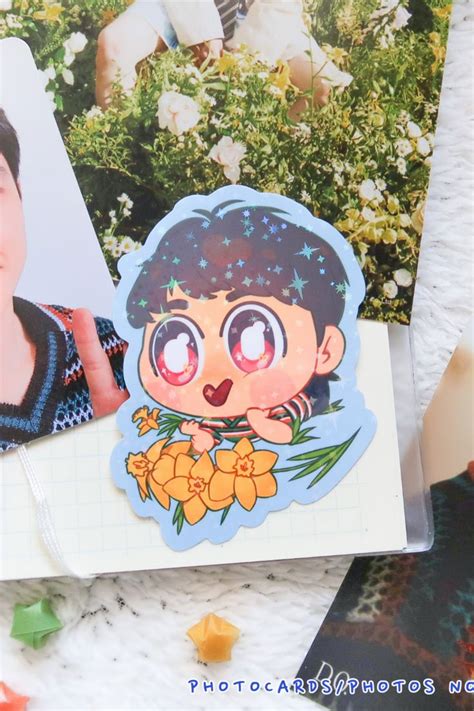 EXO D O Kyungsoo Empathy Chibi Deco Holographic Water Resistant Fan