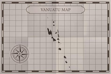 Premium Vector Vanuatu Old Classic Country Map Vintage Antique Map