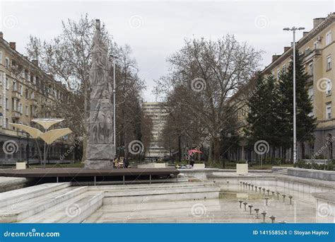 Central Street and Building in Town of Dimitrovgrad, Haskovo Region ...