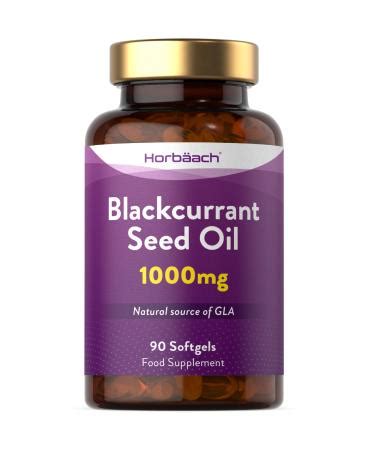 Blackcurrant Seed Oil 1000mg 90 Softgel Capsules Natural Source Of