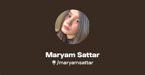 Maryam Sattar Instagram Linktree