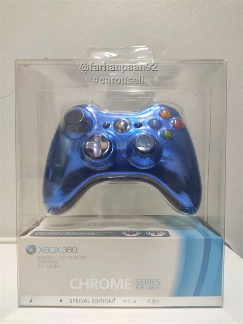 Blue Chrome Xbox 360 Controller