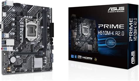 اللوحة الأم ASUS PRIME H510M K R2 0 LGA 1200 mATX مجموعة شرائح Intel