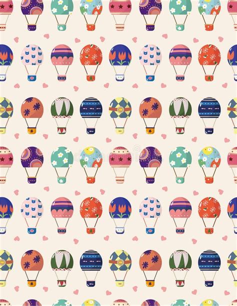 Seamless Hot Air Balloon Pattern Free Stock Photos StockFreeImages