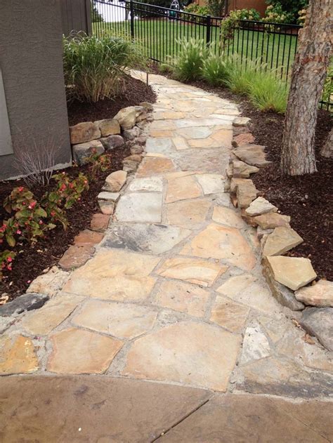 Flagstone Walk With Polymeric Sand Orleans Patio Pinterest