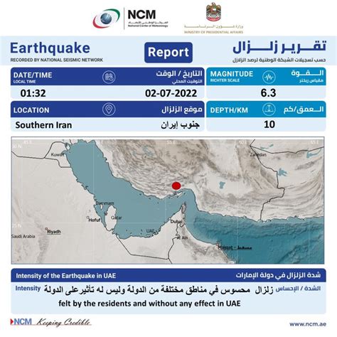 A Magnitude Earthquake Hit Southern Iran Felt By Residents Of The