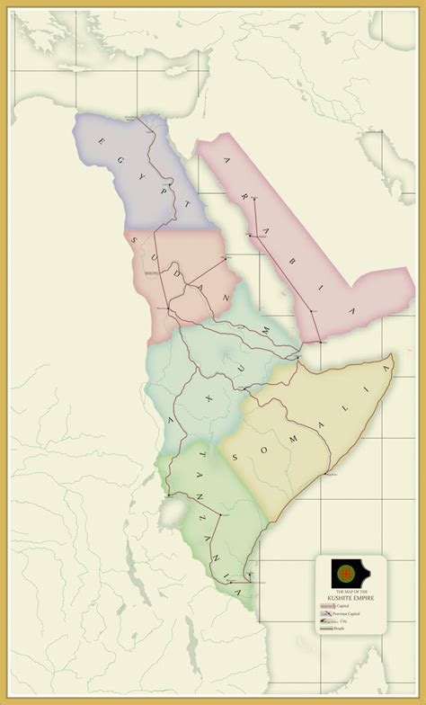 Map of the Kushite Empire - Magna Terra by 1full on DeviantArt