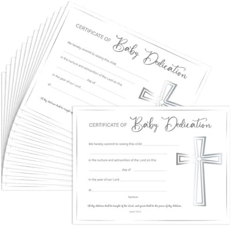 Amazon Fainne Pcs Baptism Certificates For Church X