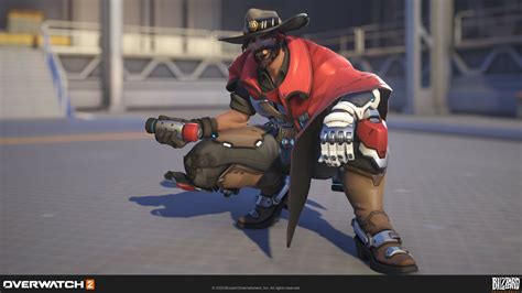 Overwatch 2 Cassidy Hd Wallpaper Dynamic Action Pose