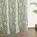 Amazon Estmy Sage Green Botanical Linen Shower Curtain For