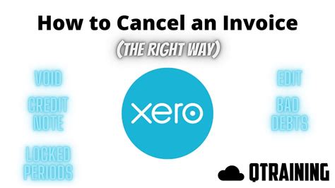 Xero Cancel An Invoice The Right Way Youtube