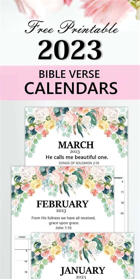 Bible Verse A Day Calendar - Printable Calendars AT A GLANCE