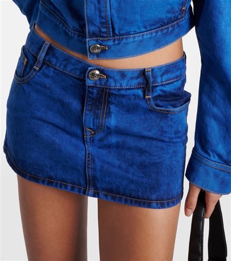 Vivienne Westwood Denim Mini Skirt Blue Garmentory