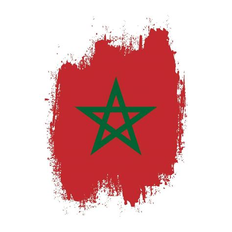 New Distressed Morocco Grunge Flag Vector Vector Art At Vecteezy