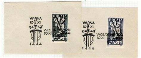 Poland Ww Pow Camp Stamps Woldenberg Oflag C Germany Warna