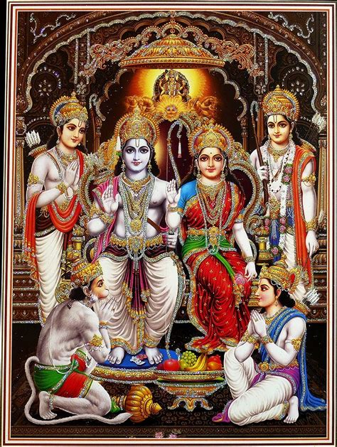 Ram Darbar Glitter Poster Ram Ji Photo Shri Ram Photo Shree Ram