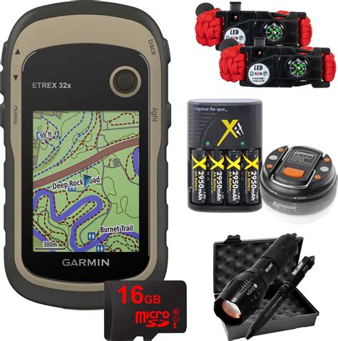 Amazon Garmin ETrex 32x Rugged Handheld GPS With 16GB Camping