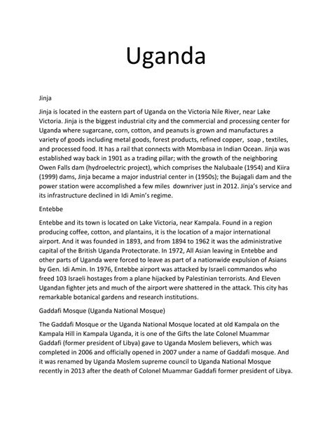 Ppt Uganda Safari Packages Powerpoint Presentation Free Download