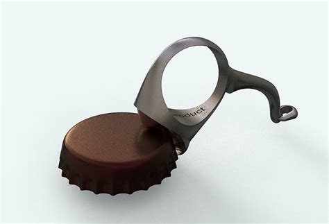 bottle cap opener- Ring 3D model | CGTrader