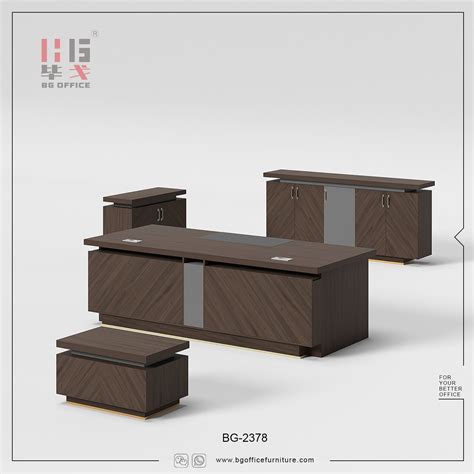 Commercial Melamine Wooden Furniture Boss Computer Table Executive