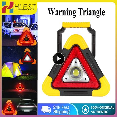 Car Emergency Breakdown Warning Triangle Red Reflective Road Safety