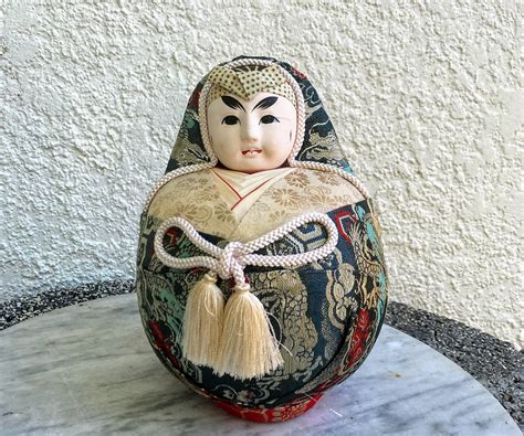 Pincushion Large Japanese Hime Daruma Egg Doll Wedding Doll Etsy