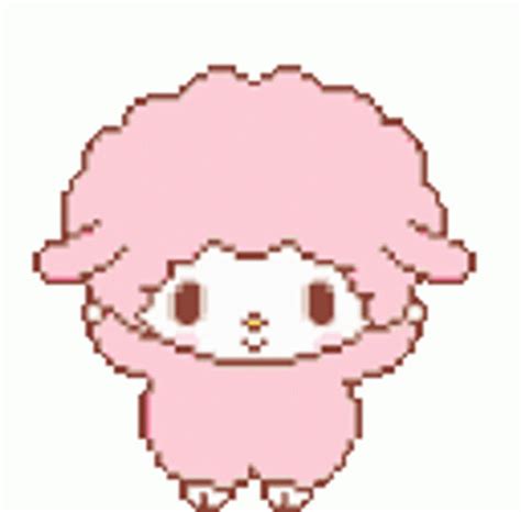 An Image Of A Pixel Art Character With Pink Hair