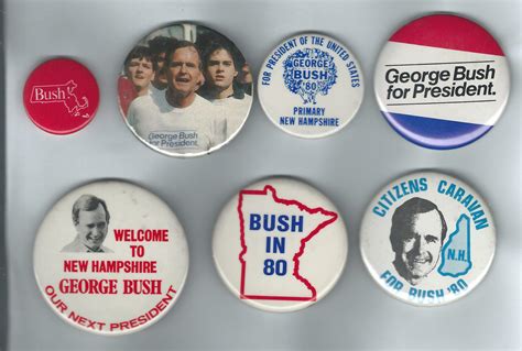 The Career Of George Hw Bush In Buttons Ken Rudins Political Junkie