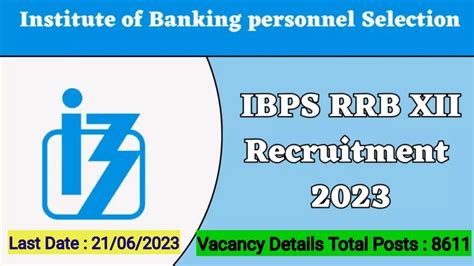 Institute Of Banking Personnel Selection Ibps Rrb Xii Recruitment