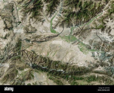 Nangarhar, province of Afghanistan. High resolution satellite map Stock ...