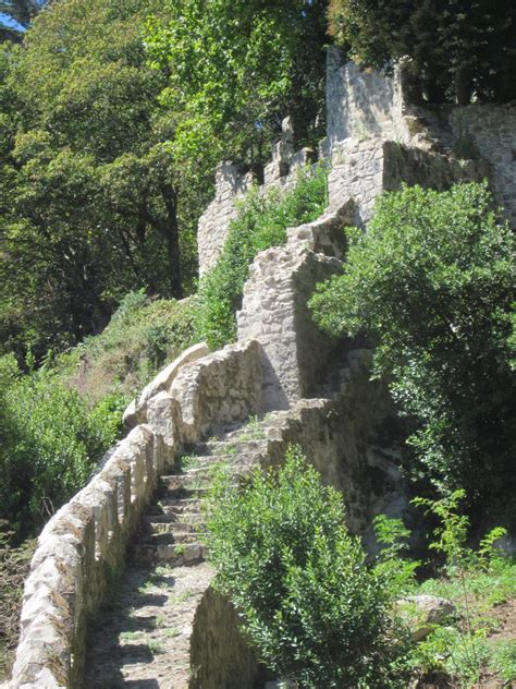 Foto Escaleras En Las Murallas Del Castillo Sintra Lisbon Portugal