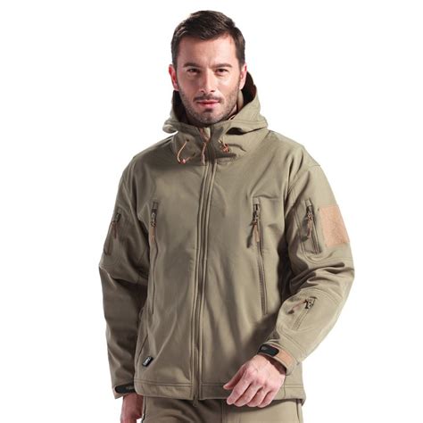 เสื้อแจ็คเก็ตแทคเกียร์ สีกากี Tad Gear Tactical Softshell Camouflage Outdoors Jacket Set Men