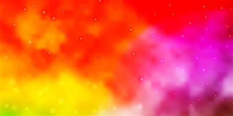 Light Multicolor vector background with colorful stars. | Vector ...