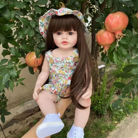 55 Cm Silicone Macio Reborn Bebê Menina Boneca Brinquedo Lifelike 22