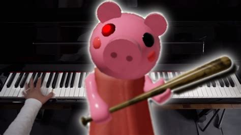 Piggy Main Theme Piano Tutorial Roblox YouTube