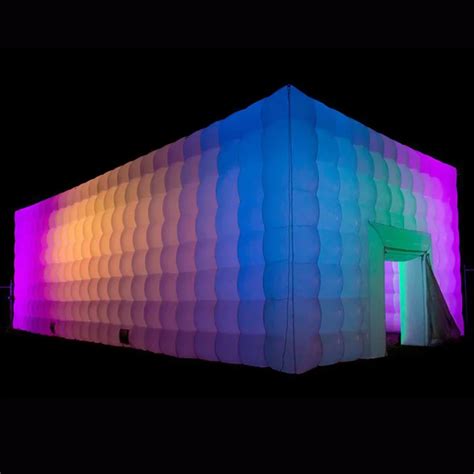 8x8x4m Grote Witte Opblaasbare Nachtclub Disco Cube Party Tent Tent