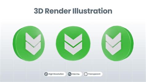 Premium Psd 3d Illustration Traffic Sign Or Arrow Icon Of Down Left Arrow