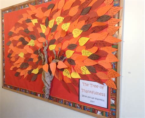 Thanksgiving Bulletin Board Tree