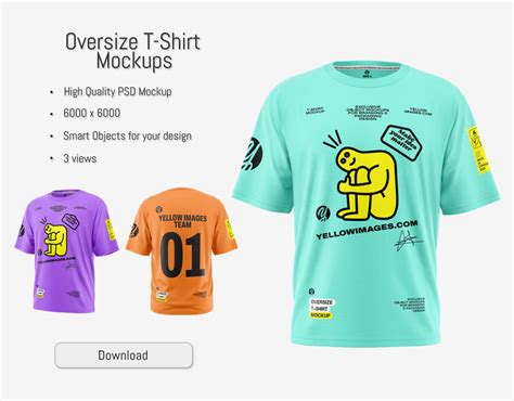 Mens Oversize T Shirt Mockup By Andrey Gapon On Dribbble