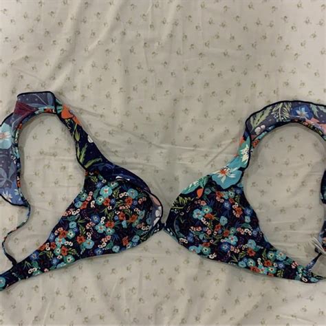 Hibiscus Tropical Hawaii Padded Bikini Top Shipping Depop