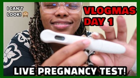 Live Pregnancy Test Finding Out Im Pregnant Surprising My Husband Vlogmas Day 1 Of 12